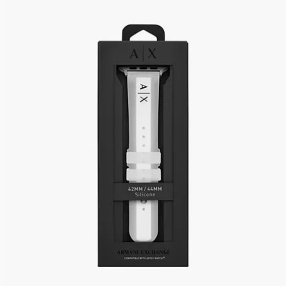 A/X Armani Exchange | Unisex Apple Watch Band, Silicone Sz 42MM / 44 MM New/Tag - Picture 2 of 7